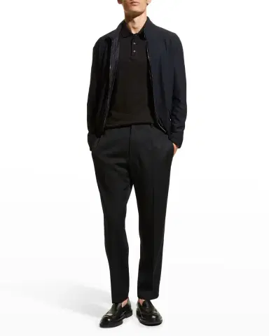 Vince Classic Slub Cotton Polo Shirt | Thumbnail 2 Vince Classic Slub Cotton Polo Shirt | Thumbnail 2