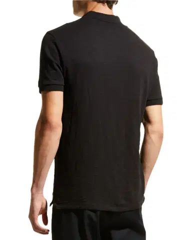 Vince Classic Slub Cotton Polo Shirt | Thumbnail 3 Vince Classic Slub Cotton Polo Shirt | Thumbnail 3