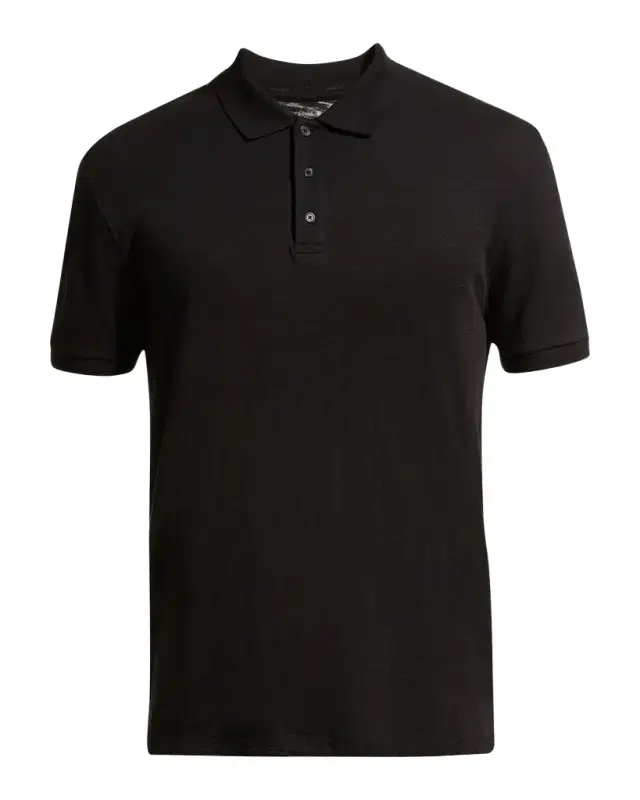 Vince Classic Slub Cotton Polo Shirt