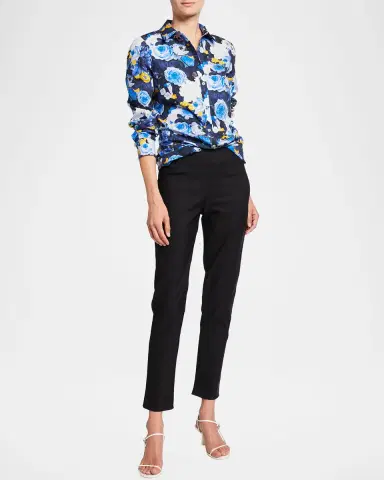 Lela Rose Catherine Slim-Leg Ankle Pants | Thumbnail 5 Lela Rose Catherine Slim-Leg Ankle Pants | Thumbnail 5