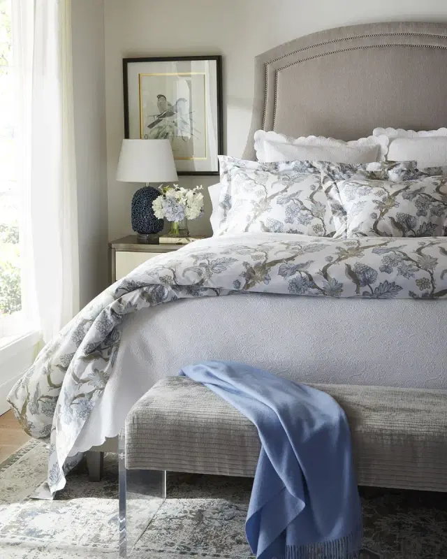 Sferra Alice European Floral Matelasse Sham