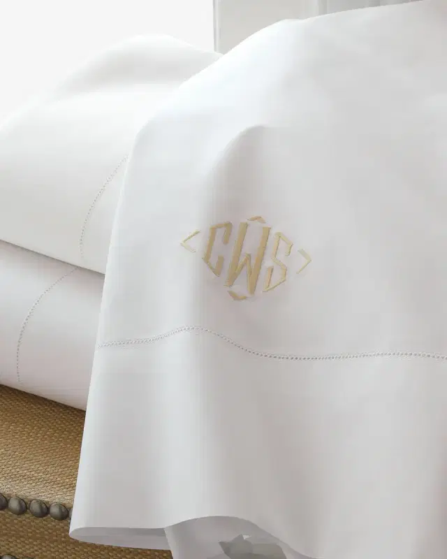 Matouk Positano Hemstitch Pillowcases, KING CASE