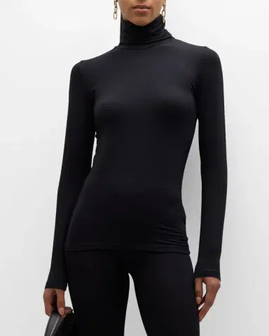 MAJESTIC FILATURES Soft Touch Long-Sleeve Turtleneck | Thumbnail 4 MAJESTIC FILATURES Soft Touch Long-Sleeve Turtleneck | Thumbnail 4
