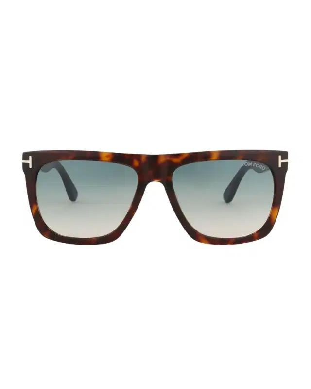 TOM FORD Morgan Thick Square Acetate Sunglasses, Tortoiseshell