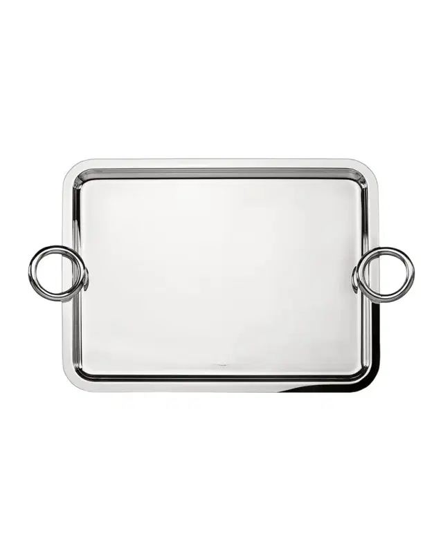 Christofle Extra-Large Vertigo Tray with Handles