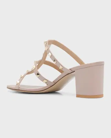 Valentino Garavani Rockstud Caged 60mm Slide Sandals | Thumbnail 4 Valentino Garavani Rockstud Caged 60mm Slide Sandals | Thumbnail 4