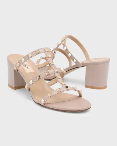 Valentino Garavani Rockstud Caged 60mm Slide Sandals | Thumbnail 8 Valentino Garavani Rockstud Caged 60mm Slide Sandals | Thumbnail 8