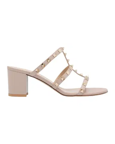 Valentino Garavani Rockstud Caged 60mm Slide Sandals | Thumbnail 1 Valentino Garavani Rockstud Caged 60mm Slide Sandals | Thumbnail 1