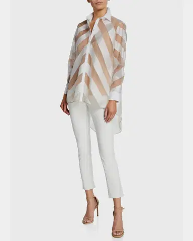 Lela Rose Catherine Slim-Leg Ankle Pants | Thumbnail 2 Lela Rose Catherine Slim-Leg Ankle Pants | Thumbnail 2
