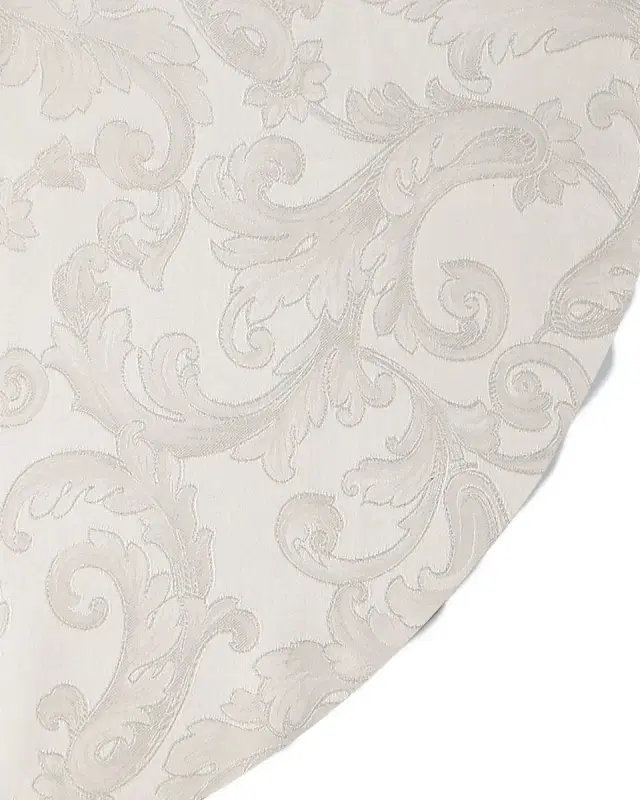 Sferra Acanthus Jacquard Round Tablecloth, 104 "Dia