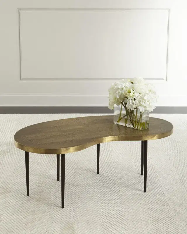 Arteriors Rein Brass Coffee Table