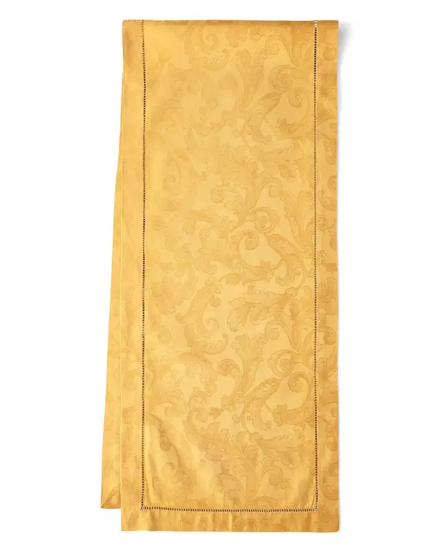Sferra Acanthus Jacquard Table Runner, 15" x 72"