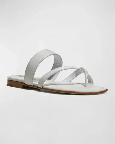Manolo Blahnik Susa Flat Leather Sandals | Thumbnail 2 Manolo Blahnik Susa Flat Leather Sandals | Thumbnail 2
