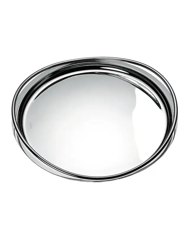 Christofle Vertigo Large Round Tray