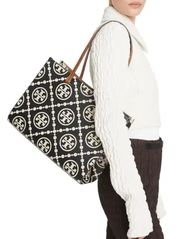 Tory Burch T Monogram Embossed Leather Tote Bag | Thumbnail 1