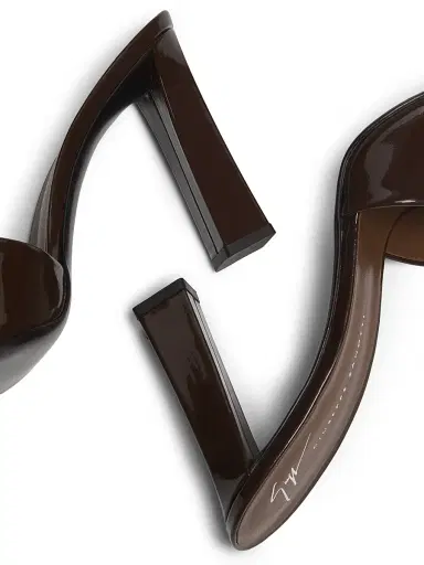 Giuseppe Zanotti Women's Maya 90MM Leather Sandals - Caffe - Size 11.5 | Thumbnail 5 Giuseppe Zanotti Women's Maya 90MM Leather Sandals - Caffe - Size 11.5 | Thumbnail 5