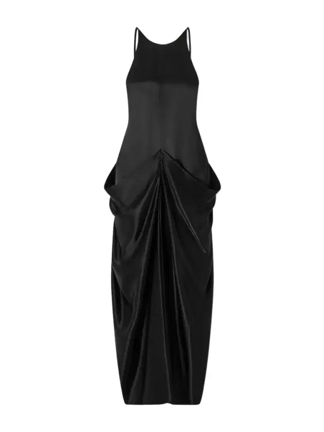 Kent Draped Satin Maxi Dress