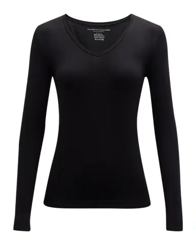 MAJESTIC FILATURES Soft Touch Long-Sleeve V-Neck Tee | Thumbnail 1 MAJESTIC FILATURES Soft Touch Long-Sleeve V-Neck Tee | Thumbnail 1