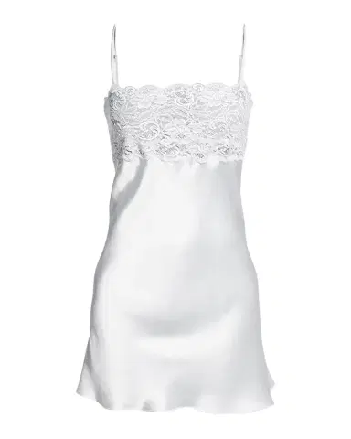Christine Lingerie Bijoux Lace-Trim Silk Chemise | Thumbnail 1