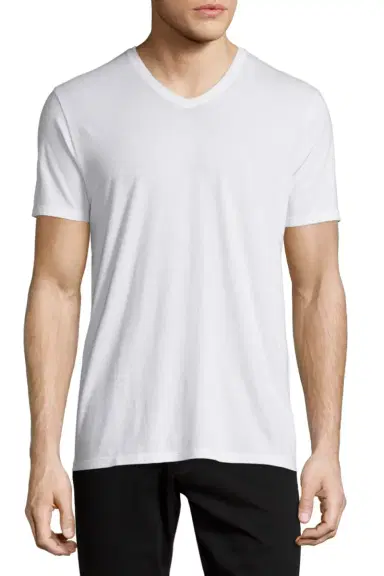 Vince Short-Sleeve V-Neck Jersey T-Shirt, Gray | Thumbnail 3 Vince Short-Sleeve V-Neck Jersey T-Shirt, Gray | Thumbnail 3