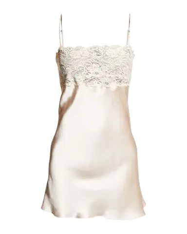 Christine Lingerie Bijoux Lace-Trim Silk Chemise | Thumbnail 1