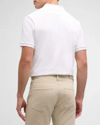 Vince Classic Slub Cotton Polo Shirt | Thumbnail 2 Vince Classic Slub Cotton Polo Shirt | Thumbnail 2