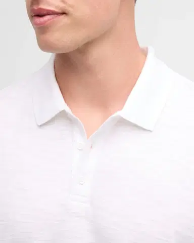 Vince Classic Slub Cotton Polo Shirt | Thumbnail 5 Vince Classic Slub Cotton Polo Shirt | Thumbnail 5