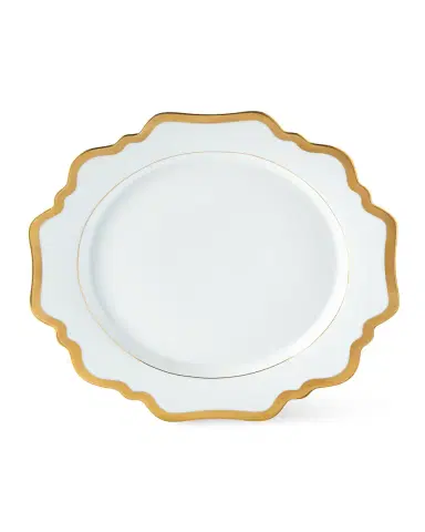 Anna Weatherley Antiqued White Dinner Plate | Thumbnail 2