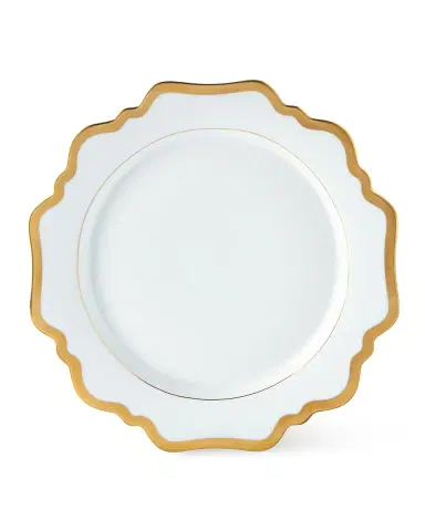 Anna Weatherley Antiqued White Dinner Plate | Thumbnail 1