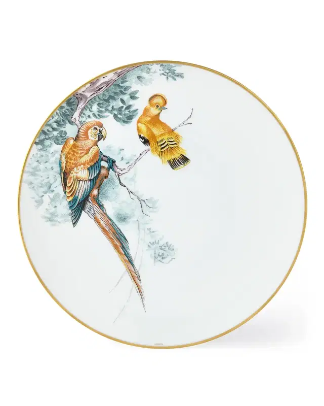 Hermes Carnets d ' Equateur Birds Dinner Plate