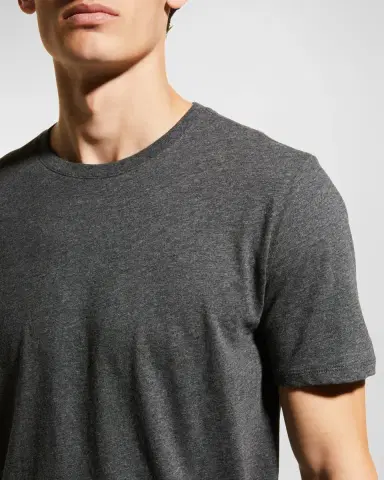 Vince Men's Short-Sleeve Pima Crewneck Jersey T-Shirt | Thumbnail 5 Vince Men's Short-Sleeve Pima Crewneck Jersey T-Shirt | Thumbnail 5