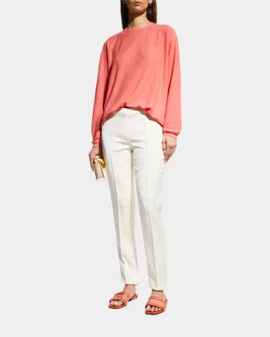 Akris Melissa Mid-Rise Slim-Leg Pants | Thumbnail 3