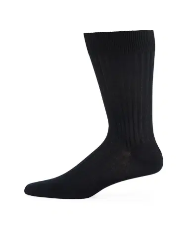 Pantherella Men's Danvers Ribbed Cotton Mid-Calf Socks | Thumbnail 3