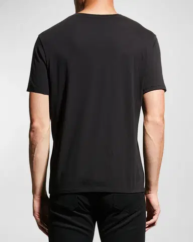 Vince Short-Sleeve V-Neck Jersey T-Shirt, Gray | Thumbnail 3 Vince Short-Sleeve V-Neck Jersey T-Shirt, Gray | Thumbnail 3