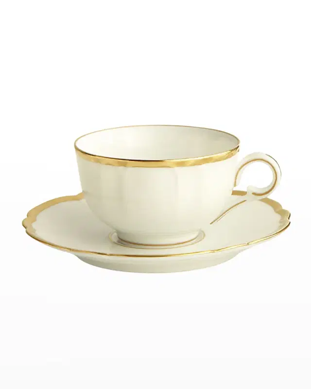 Haviland & Parlon Colette Gold Cup and Saucer
