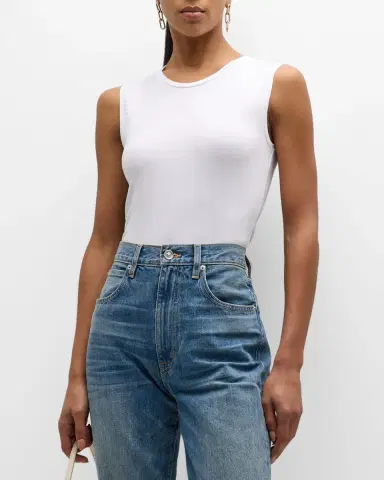 MAJESTIC FILATURES Soft Touch Sleeveless Crew | Thumbnail 4