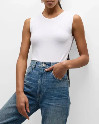 MAJESTIC FILATURES Soft Touch Sleeveless Crew | Thumbnail 7