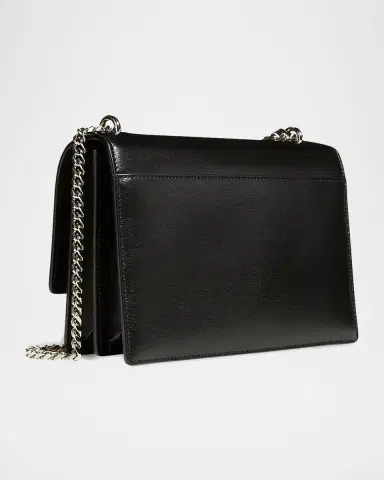 Saint Laurent Sunset Medium YSL Shoulder Bag in Smooth Leather | Thumbnail 4 Saint Laurent Sunset Medium YSL Shoulder Bag in Smooth Leather | Thumbnail 4