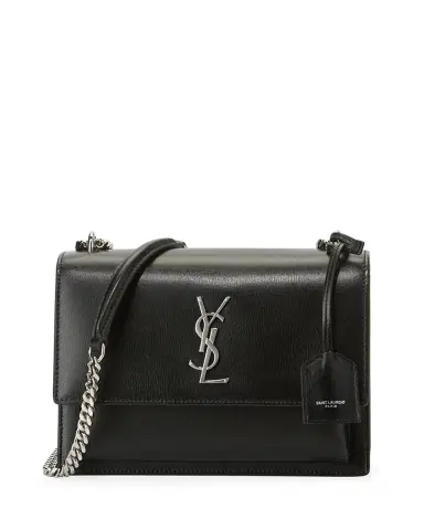 Saint Laurent Sunset Medium YSL Shoulder Bag in Smooth Leather | Thumbnail 1 Saint Laurent Sunset Medium YSL Shoulder Bag in Smooth Leather | Thumbnail 1