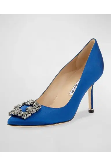 Manolo Blahnik Hangisi 70mm Pump | Thumbnail 4