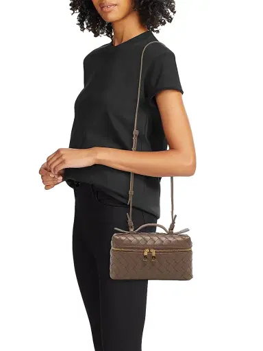 Bottega Veneta Women's Bang Bang Intrecciato Leather Crossbody Vanity Case Bag | Thumbnail 2