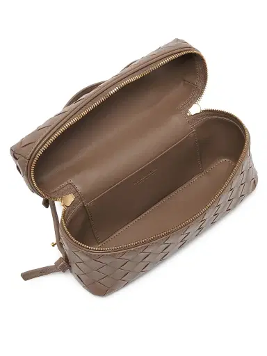 Bottega Veneta Women's Bang Bang Intrecciato Leather Crossbody Vanity Case Bag | Thumbnail 3