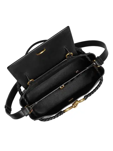 Bottega Veneta Women's Ciao Ciao Small Leather Top Handle bag - Black Brass | Thumbnail 3 Bottega Veneta Women's Ciao Ciao Small Leather Top Handle bag - Black Brass | Thumbnail 3