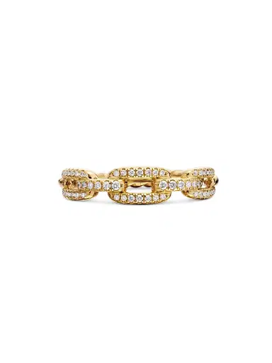 David Yurman Women's Stax Chain Link Ring in 18K Yellow Gold - Gold | Thumbnail 3 David Yurman Women's Stax Chain Link Ring in 18K Yellow Gold - Gold | Thumbnail 3