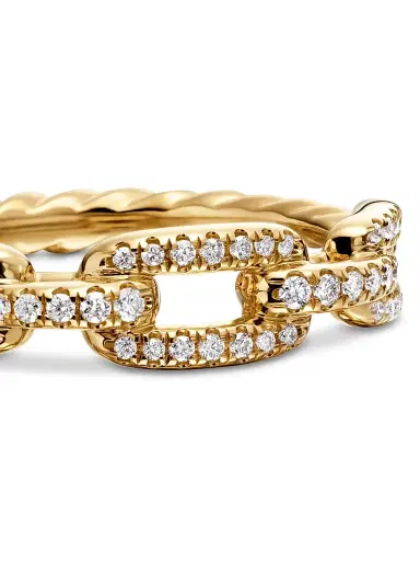 David Yurman Women's Stax Chain Link Ring in 18K Yellow Gold - Gold | Thumbnail 4 David Yurman Women's Stax Chain Link Ring in 18K Yellow Gold - Gold | Thumbnail 4