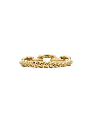 David Yurman Women's Stax Chain Link Ring in 18K Yellow Gold - Gold | Thumbnail 5 David Yurman Women's Stax Chain Link Ring in 18K Yellow Gold - Gold | Thumbnail 5