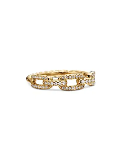 David Yurman Women's Stax Chain Link Ring in 18K Yellow Gold - Gold | Thumbnail 1 David Yurman Women's Stax Chain Link Ring in 18K Yellow Gold - Gold | Thumbnail 1
