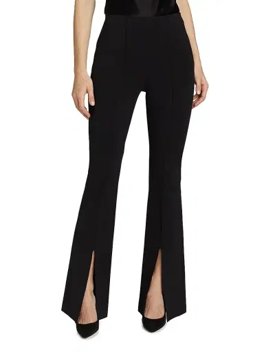ALICE + OLIVIA Women's Emiko Super Skinny Flare Pants - Black | Thumbnail 3