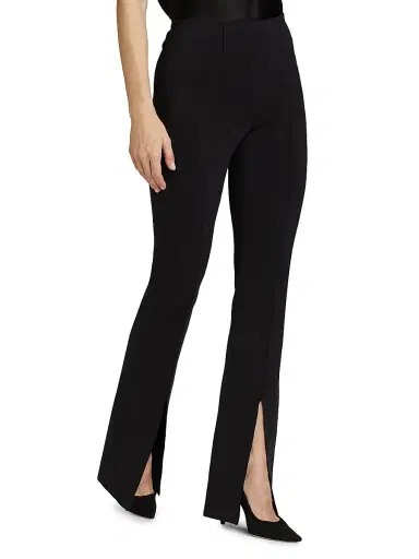 ALICE + OLIVIA Women's Emiko Super Skinny Flare Pants - Black | Thumbnail 4