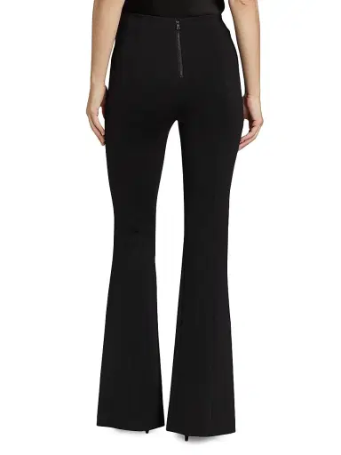 ALICE + OLIVIA Women's Emiko Super Skinny Flare Pants - Black | Thumbnail 5